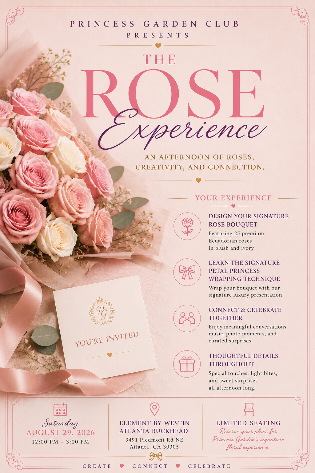 Princess Garden: Rose Experience | Saturday, August 29