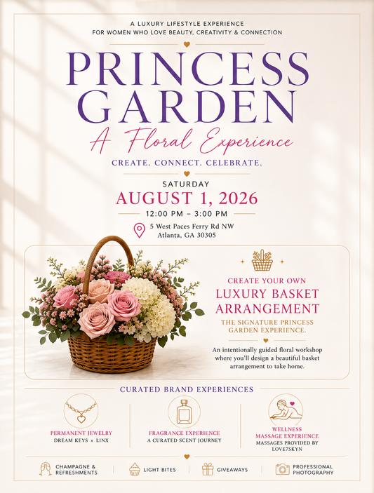 Princess Garden: Basket Arrangement Experience | Saturday, August 1